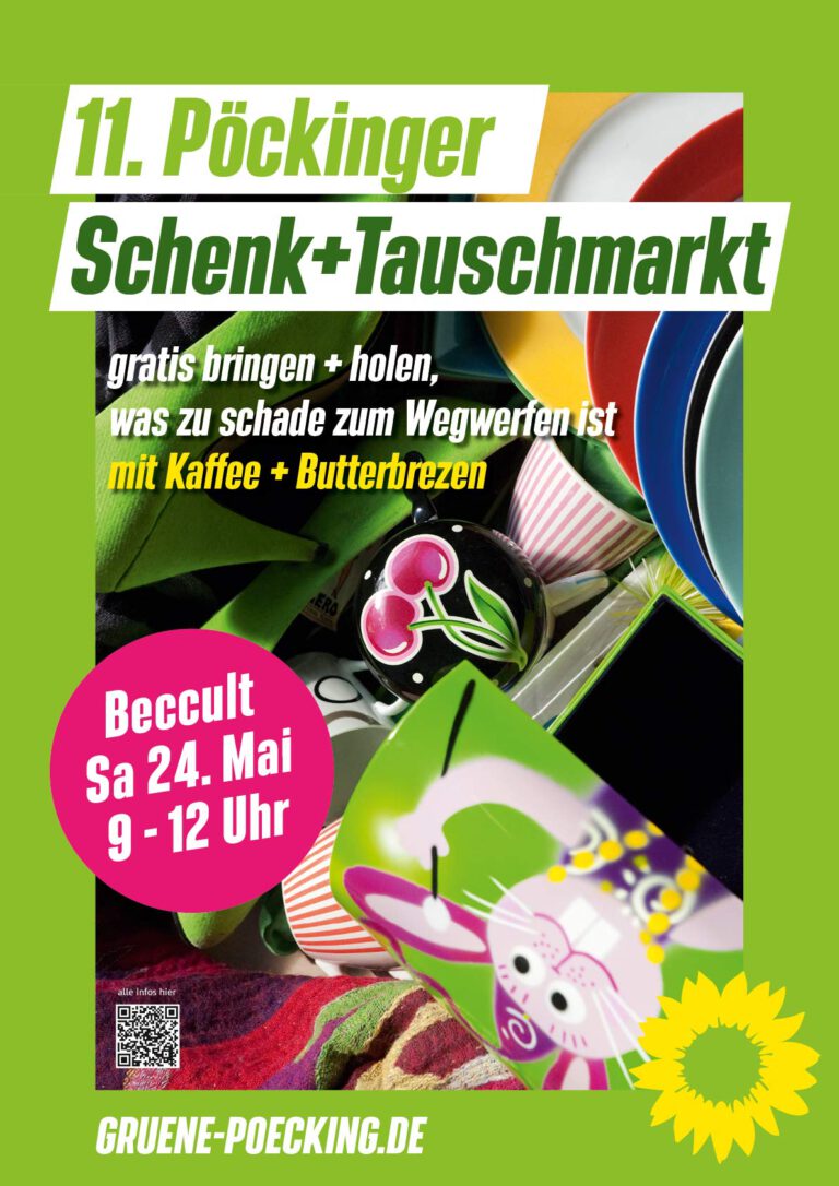 11. Pöckinger Schenk- und Tauschmarkt am Samstag 24. Mai 2025